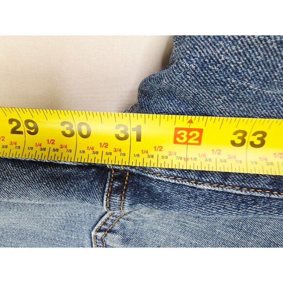 Buck Mason Size 32X31 Mens Slim Fit Blue Denim Logo Tag Jeans Made In The USA - Picture 7 of 12